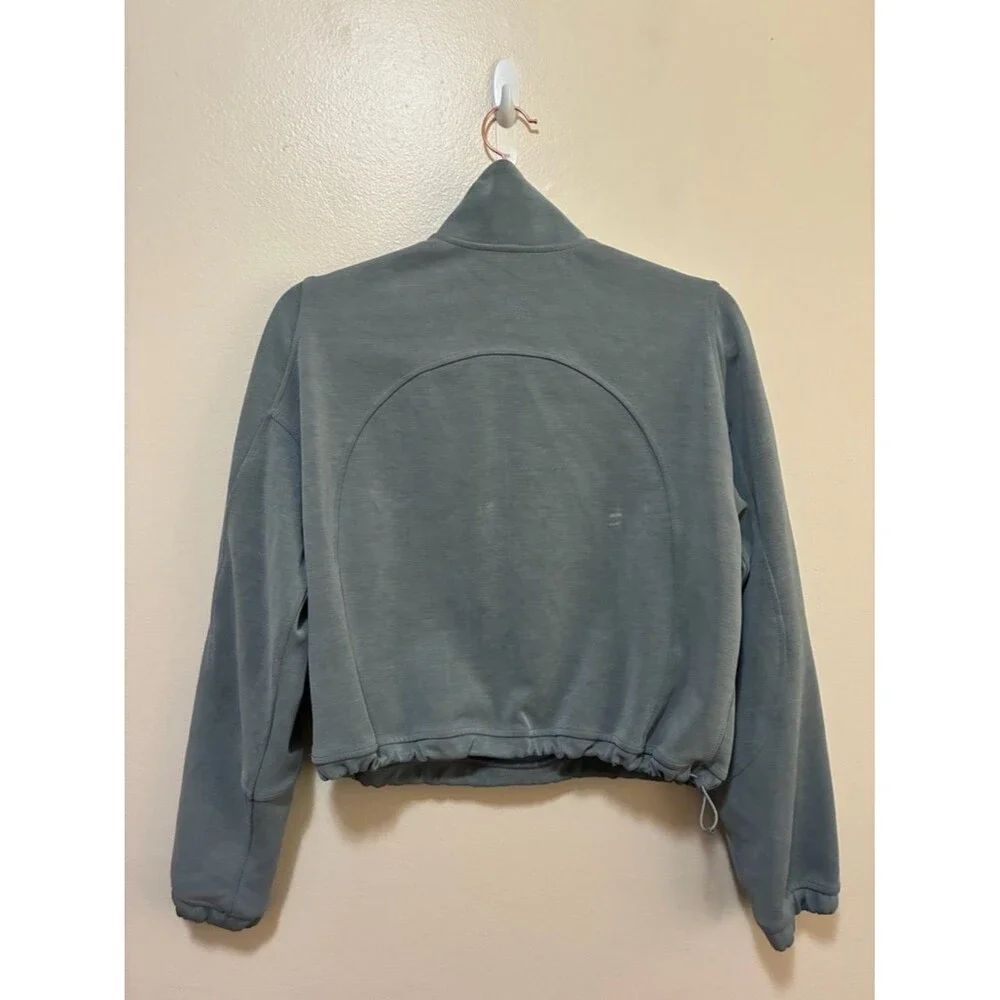 Lululemon Brushed Softstream Half Zip pullover top size 2 solar grey